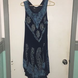 Blue free flowing dress